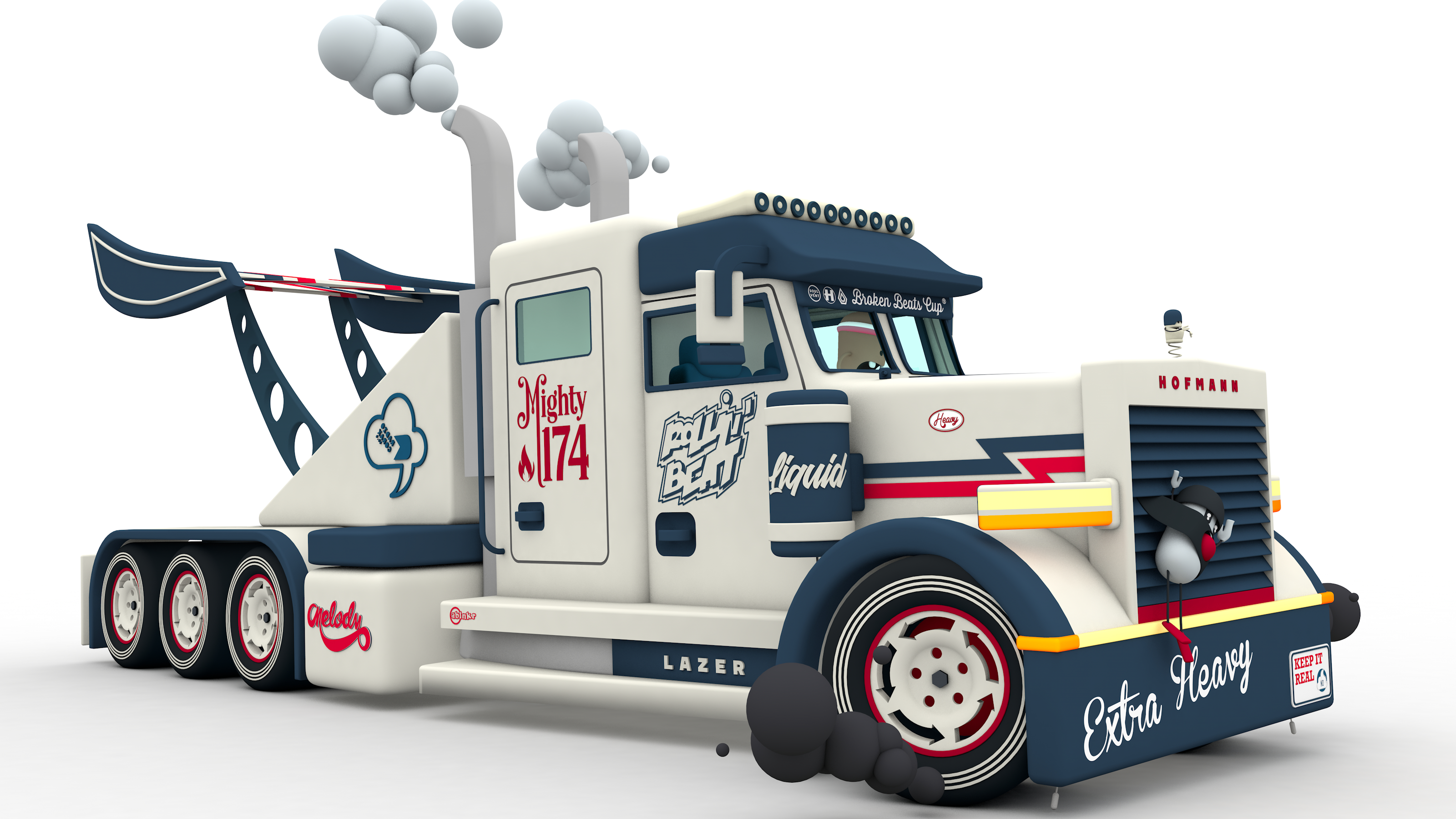 Truck 3D Seitenansicht
