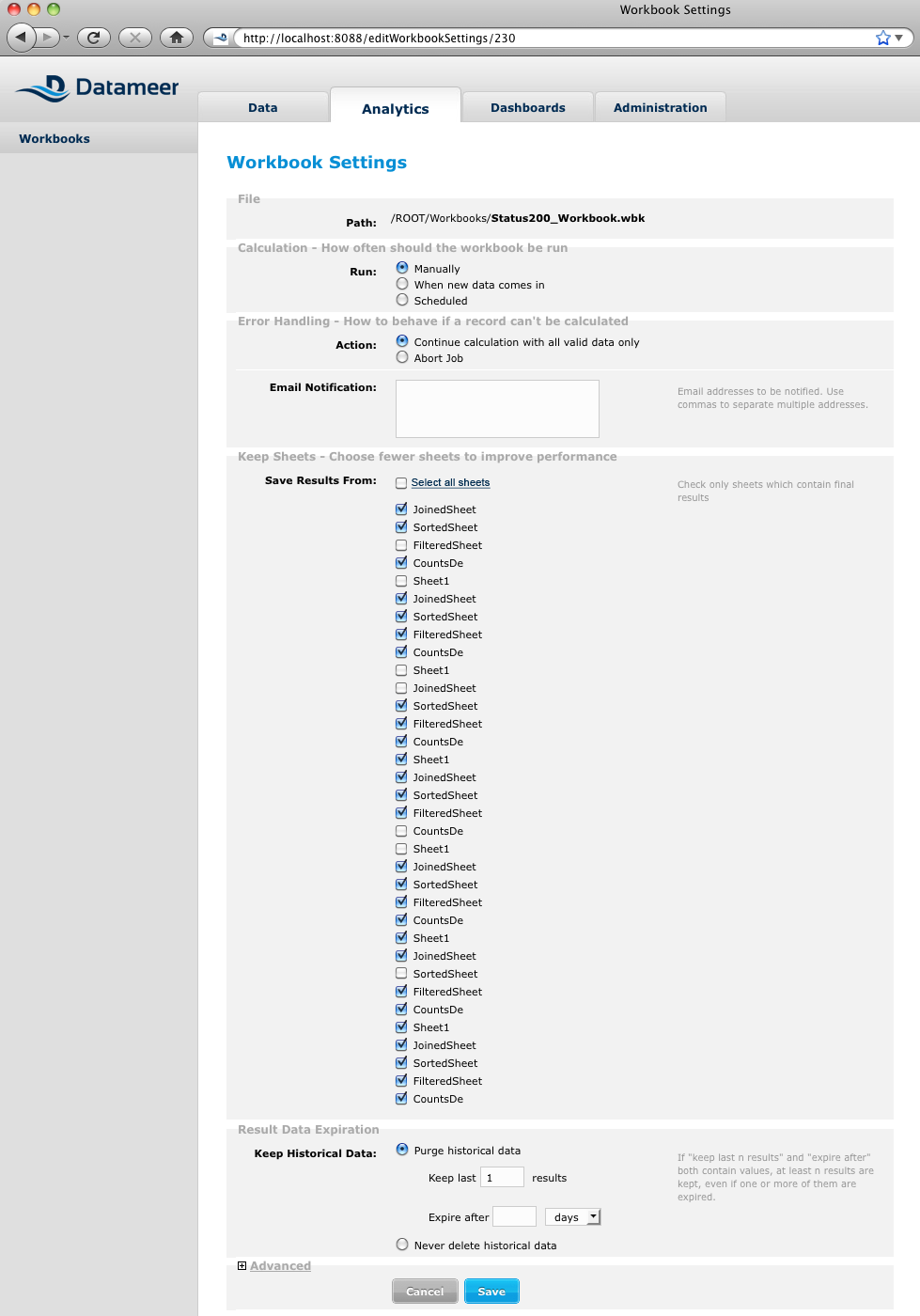Datameer — Ansicht 5