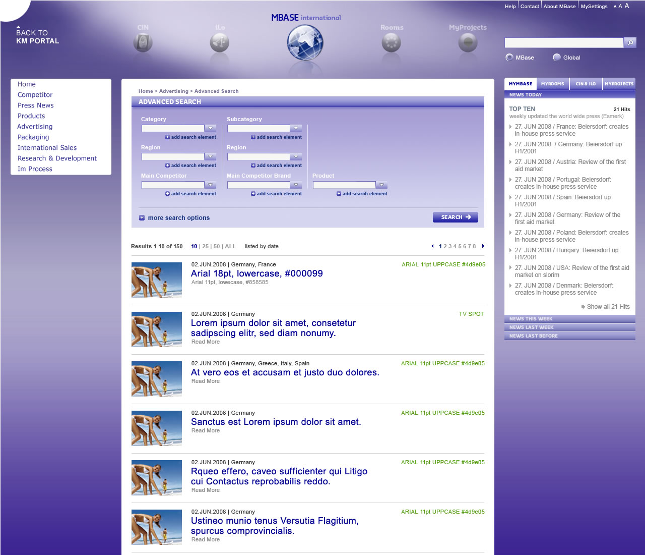 Beiersdorf Enterprise Dashboard